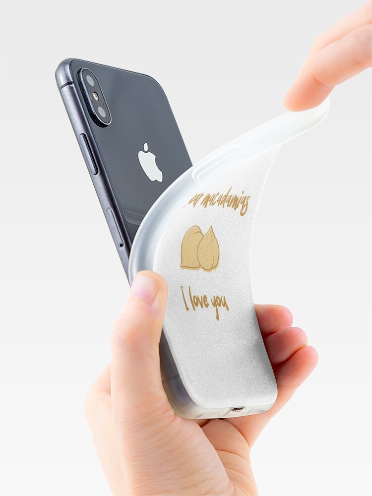 Alternate view of Dear Macadamias I Love You iPhone Case
