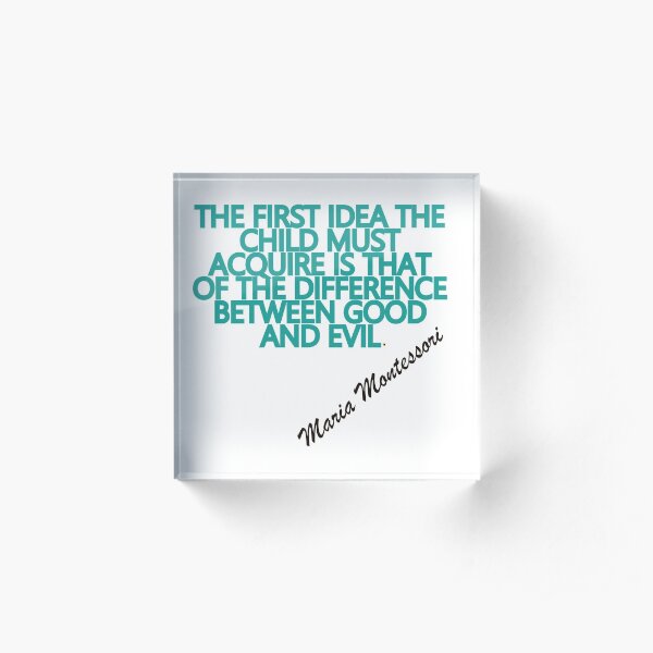 THE FIRST IDEA THE CHILD Acrylic Block