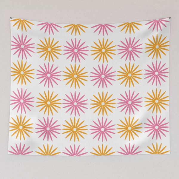 Item preview, Pink Orange Daisies Pattern designed and sold by Orchyd.