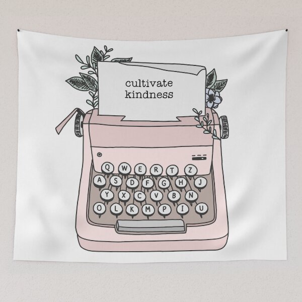 Item preview, Cultivate kindness typewriter cute designed and sold by emcazalet.