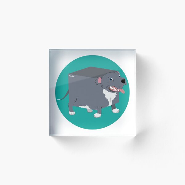 Item preview, QubeDogs - Blue Staffy designed and sold by EmmaQuills.