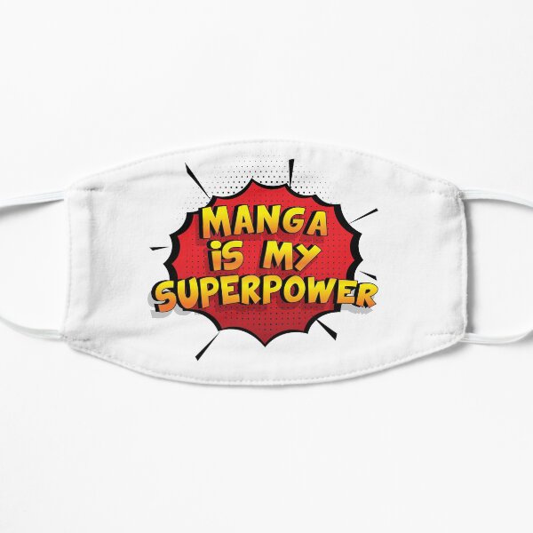 Manga ist mein Superpower Lustiges Manga Designgeschenk Flache Maske
