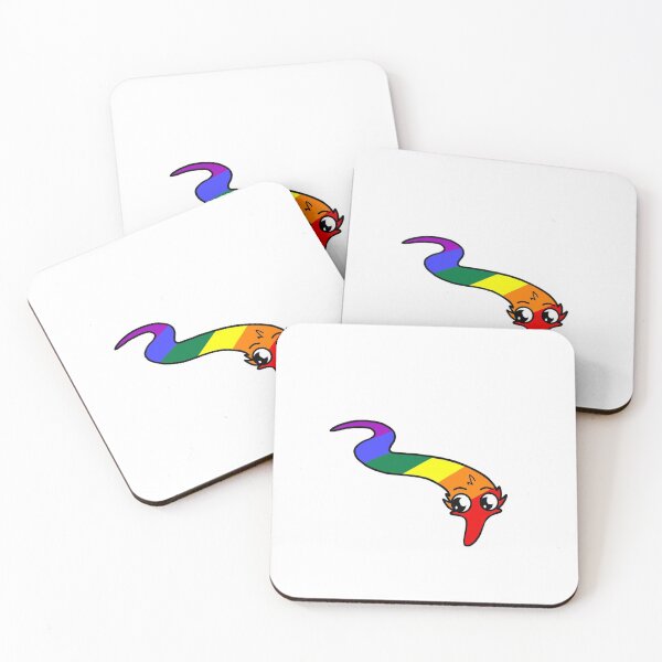 Item preview, Rainbow pride worm designed and sold by BobaPuma.