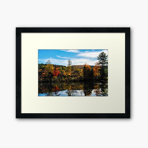 Glowing Waters of Vermont Framed Art Print