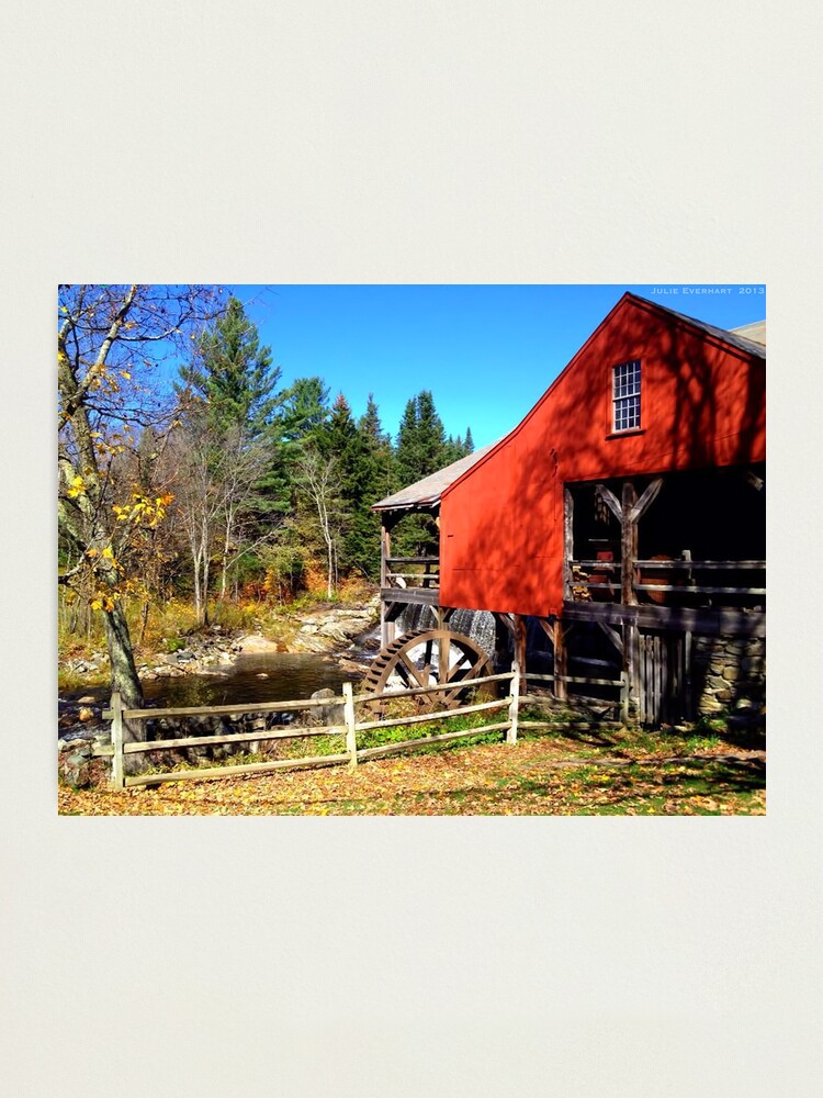 Alternate view of Red Grist Mill of Vermont Photographic Print