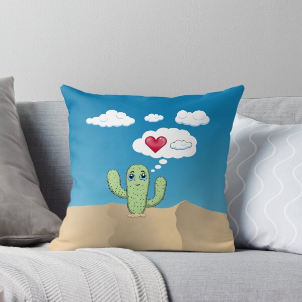 Aperçu de l'œuvre Cutesy Little Cactus aime les nuages créée et vendue par zealology.