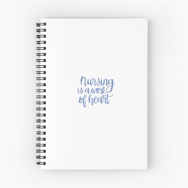 Item preview,  Nursing is a work of heART in blue  designed and sold by amyhutchison.
