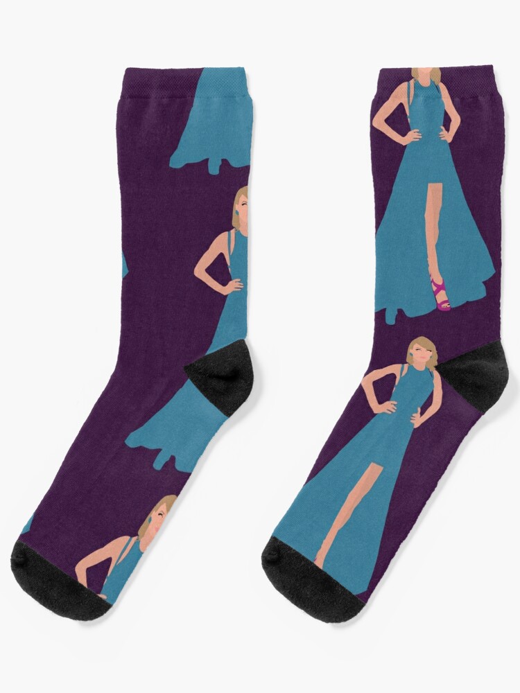 Taylor Swift Blue Dress Socks for Sale by oliviaraep