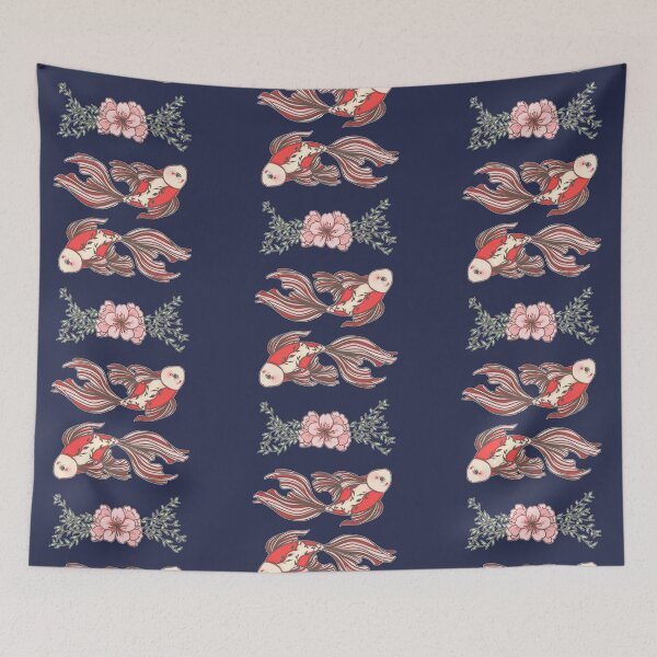 Item preview, Goldfish Around Sakura  designed and sold by SabrinaSana.