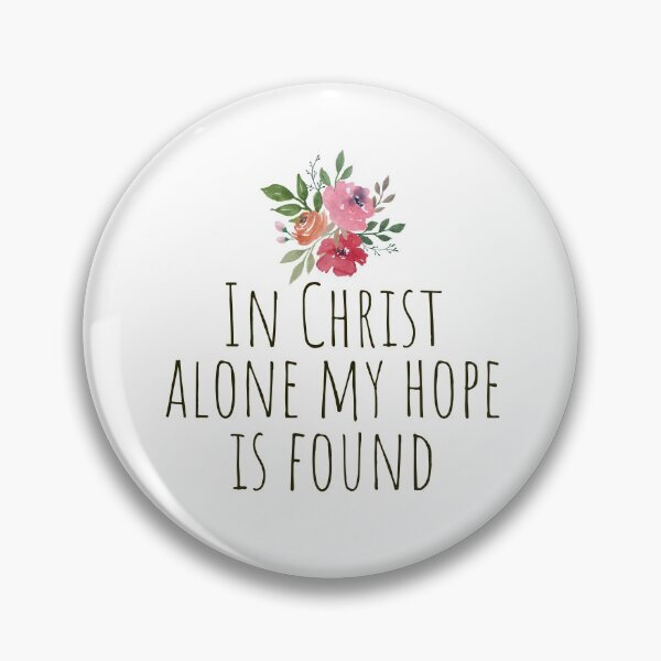 Item preview, In Christ alone my hope is found - Watercolor flowers designed and sold by KarolinaPaz.