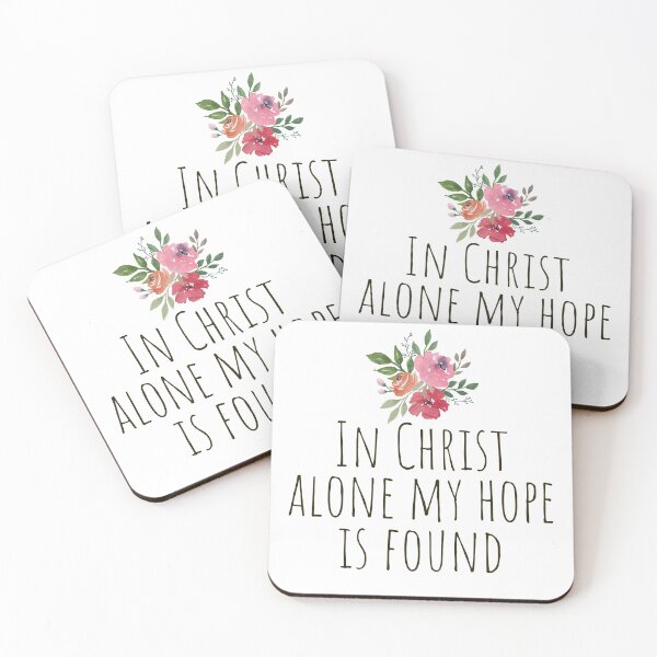 Item preview, In Christ alone my hope is found - Watercolor flowers designed and sold by KarolinaPaz.