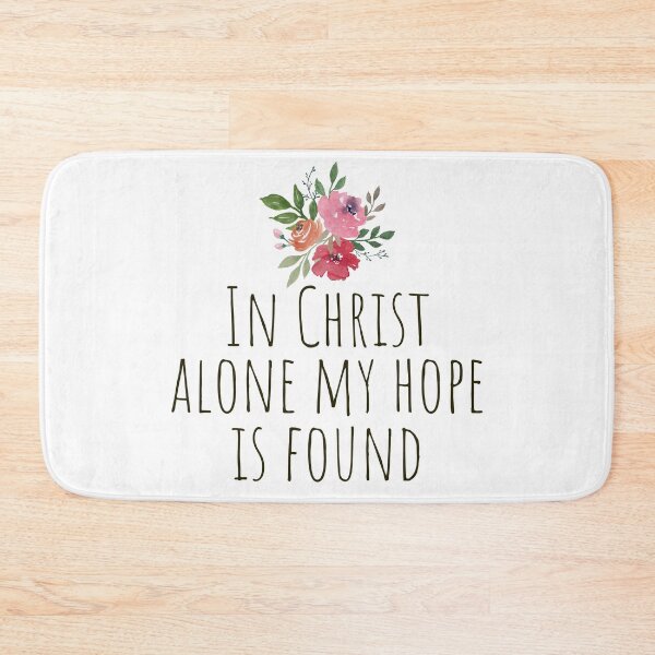 Item preview, In Christ alone my hope is found - Watercolor flowers designed and sold by KarolinaPaz.