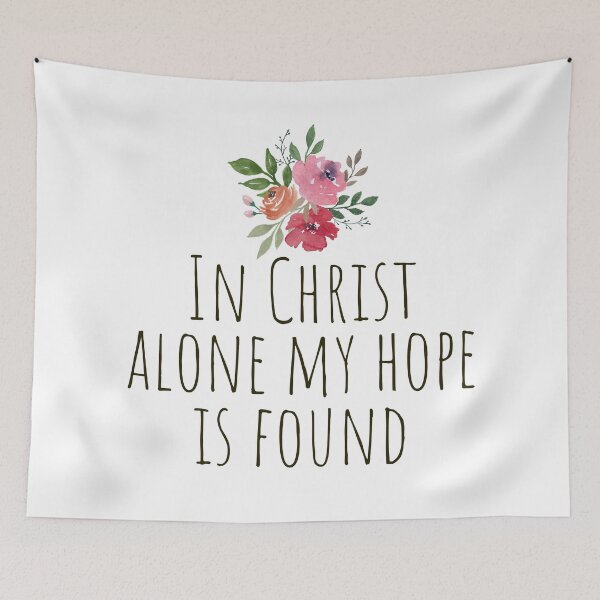 Item preview, In Christ alone my hope is found - Watercolor flowers designed and sold by KarolinaPaz.