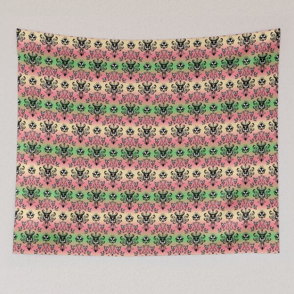 Item preview,  Yellow Green Ombre' Haunted Mansion Wallpaper designed and sold by Disney1955Fan.