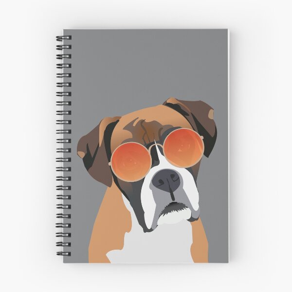 Item preview, Perro Boxer con gafas de sol Sunburst designed and sold by KCPetPortraits.