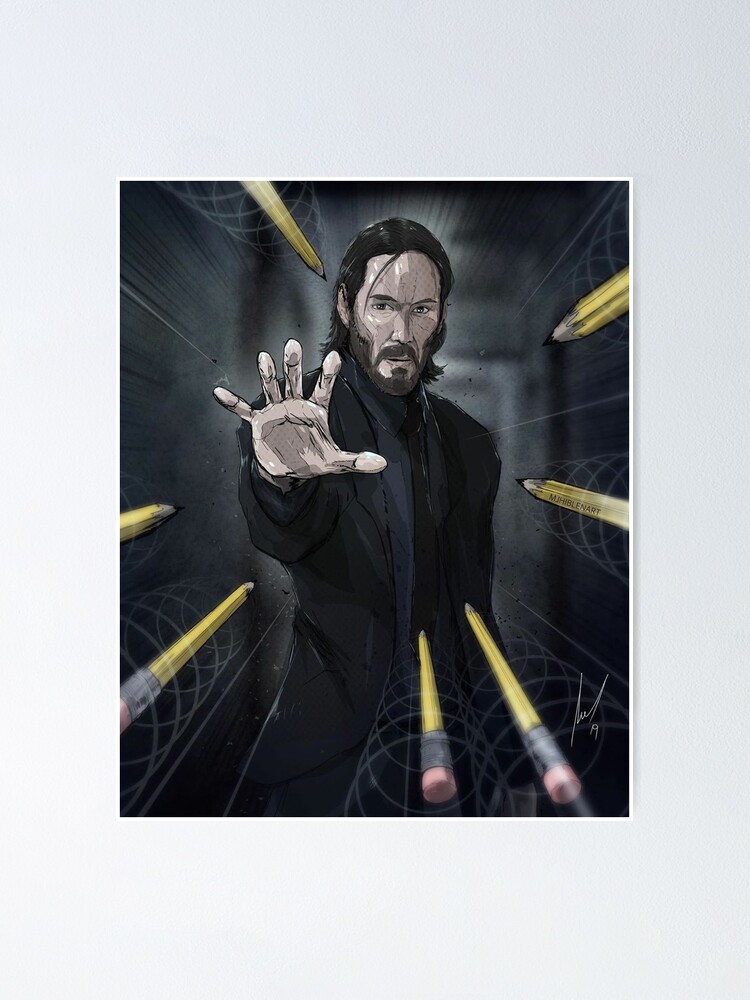 Keanu Reeves John Wick Matrix Combo Meme Poster By Epic Failure Redbubble