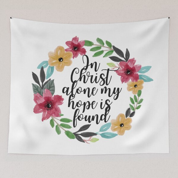 Item preview, In Christ alone my hope is found - Watercolor flower crown  designed and sold by KarolinaPaz.