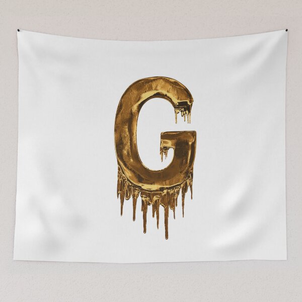 Item preview, Gold Drip Alphabet Letter G designed and sold by MPowerTeez.