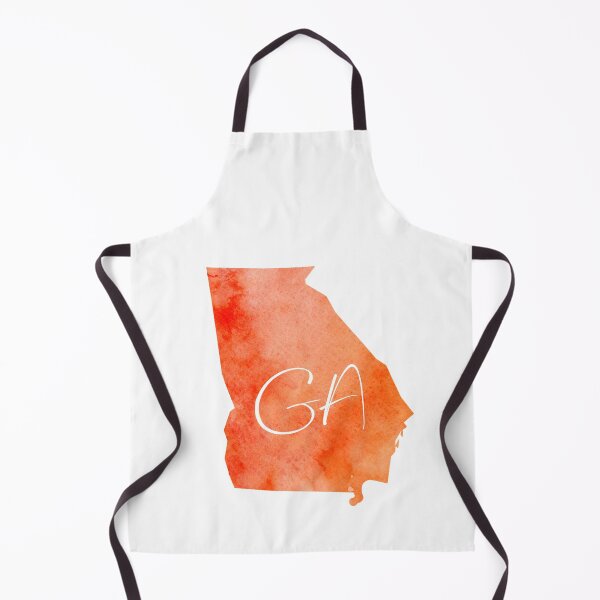 Item preview, GA Georgia Peach Water Color State designed and sold by TheHobbyGirl.