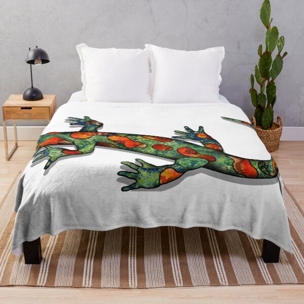 Item preview, Green and Orange Salamander designed and sold by kamkam19.
