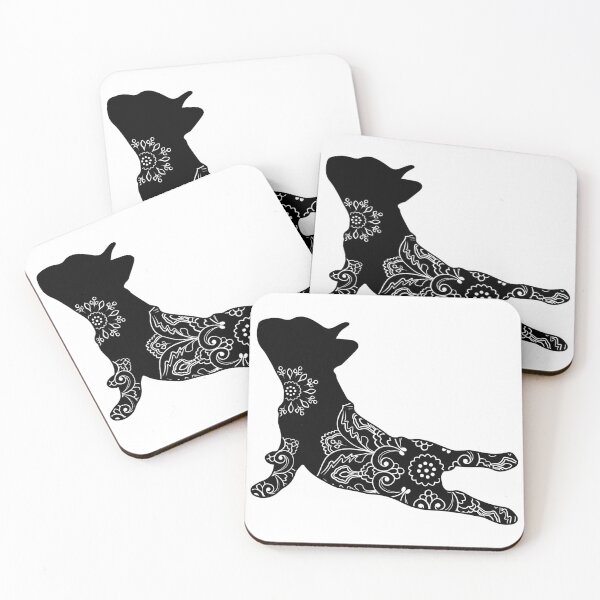 Item preview, Frenchie Yoga Mandala designed and sold by DesignsofWhimsy.