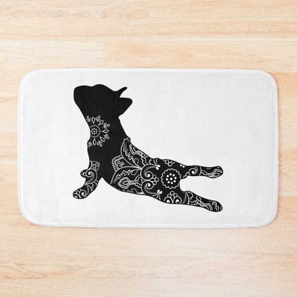 Item preview, Frenchie Yoga Mandala designed and sold by DesignsofWhimsy.