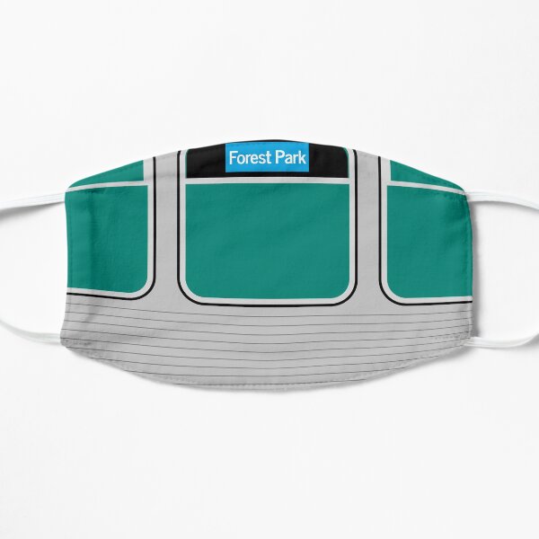 Blue to Forest Park Flat Mask