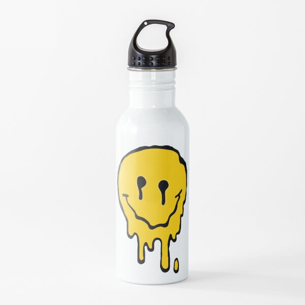 Melted Smiley Face Water Bottle