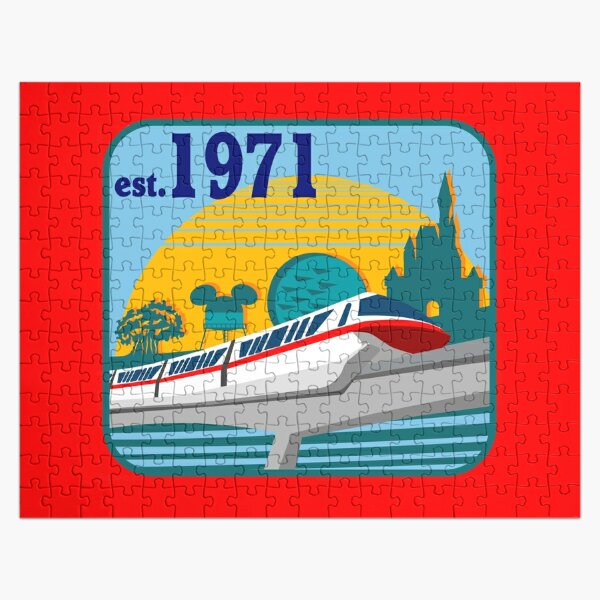 Disney Home Decor Monorail Red EPCOT Flower and Garden Disney Park Print  Walt Disney World Resort Jigsaw Puzzle