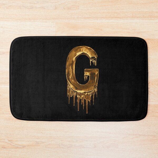 Item preview, Gold Drip On Black Alphabet Letter G designed and sold by MPowerTeez.