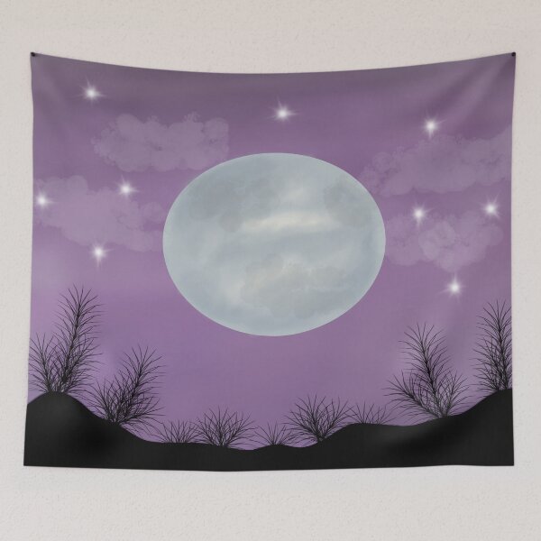 Aperçu de l'œuvre Nuit étoilée de la lune créée et vendue par EngrVee.