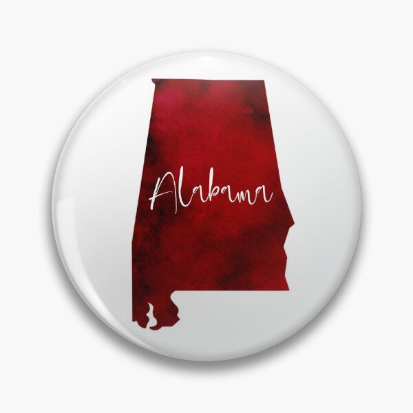 Item preview, Alabama Maroon Water Color State designed and sold by TheHobbyGirl.