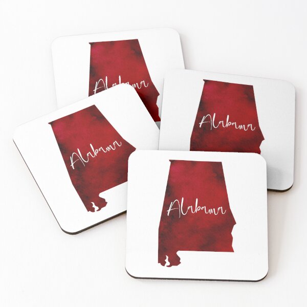 Item preview, Alabama Maroon Water Color State designed and sold by TheHobbyGirl.