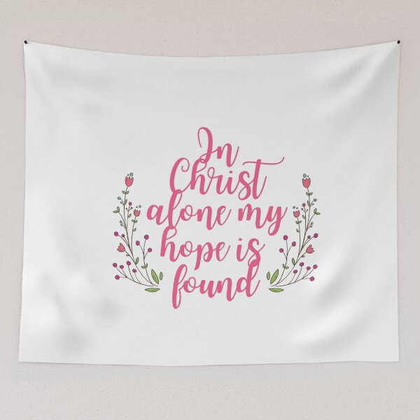 Item preview, In Christ Alone My Hope Is Found - Christian Quotes designed and sold by KarolinaPaz.