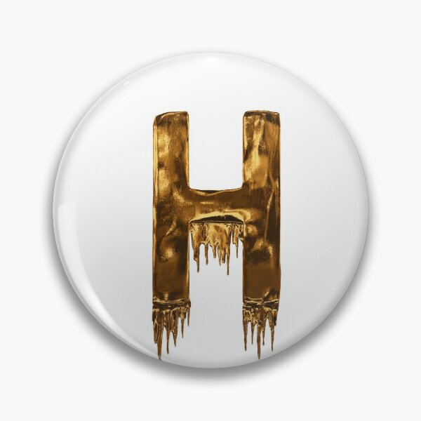 Item preview, Gold Drip Alphabet Letter H designed and sold by MPowerTeez.