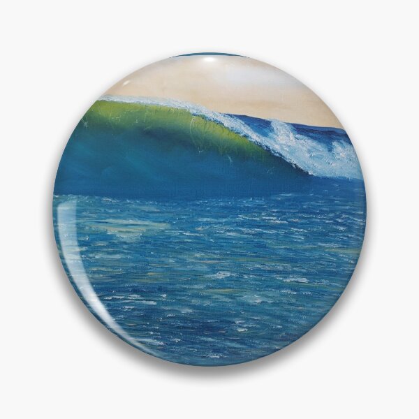 Item preview, Billow in the sea oil painting by tabitha kremesec designed and sold by Tabitha Kremesec.