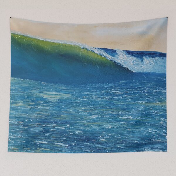 Item preview, Billow in the sea oil painting by tabitha kremesec designed and sold by Tabitha Kremesec.