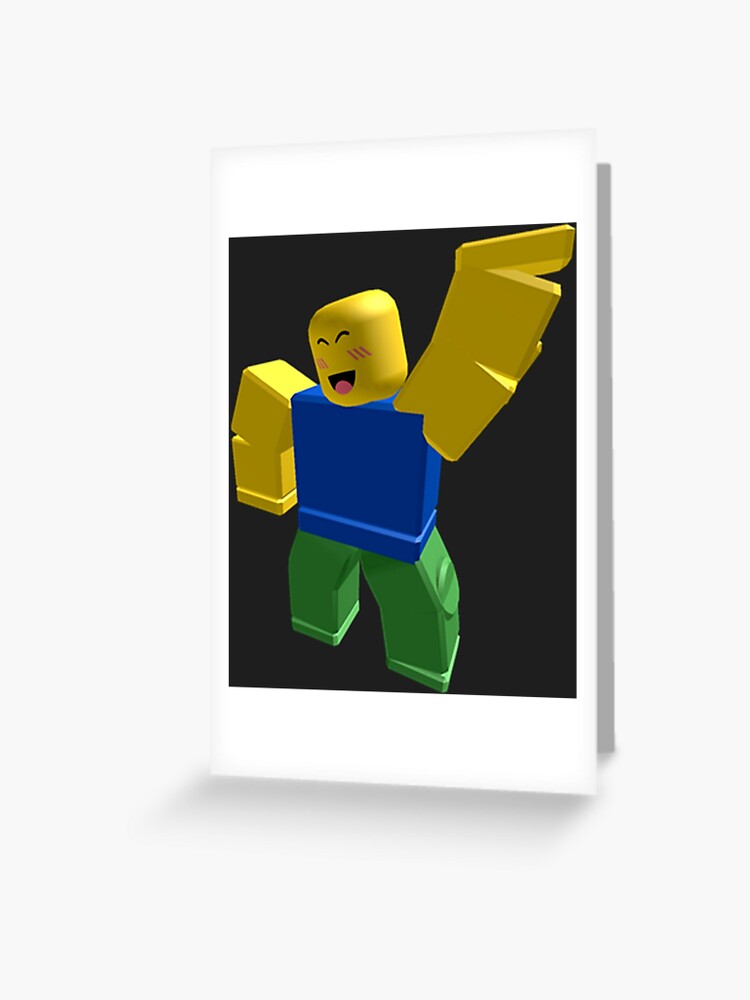 Roblox Noob Character Greeting Card