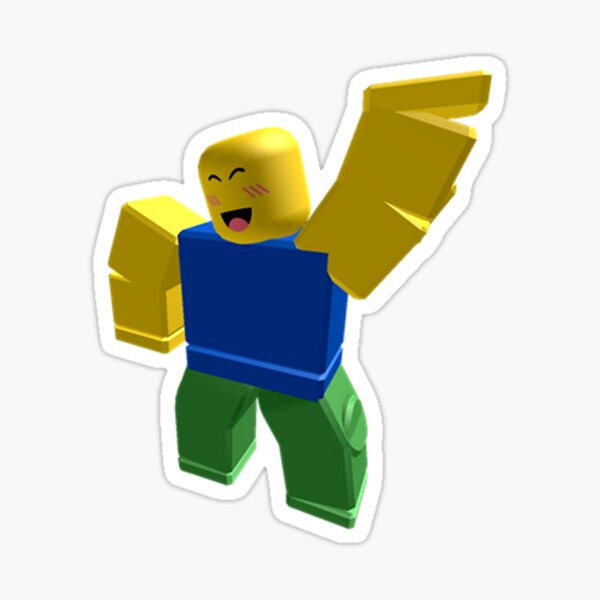 Joyful Noob Sticker By Stinkpad Redbubble - roblox tiktok 3d style text mask by stinkpad redbubble