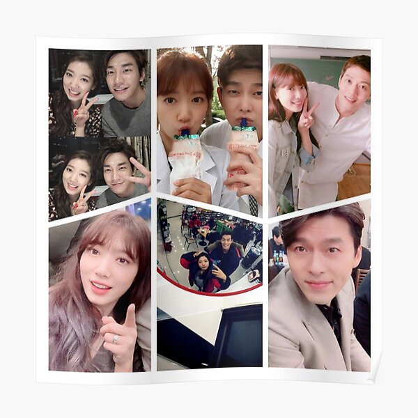 Park Shin Hye Selfie Collage Poster
