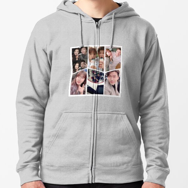 Park Shin Hye Selfie Collage Zipped Hoodie