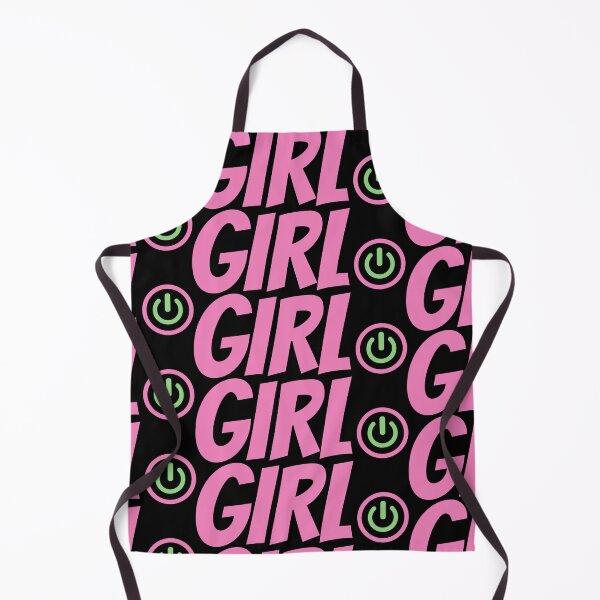 Item preview, Girl+Power Button-V4-Pink designed and sold by BLACKSUN-SHOP.