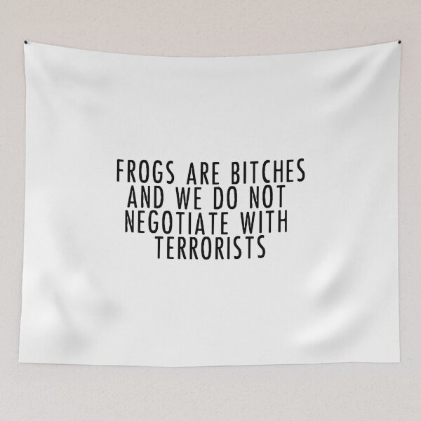 Item preview, Frogs Are Bitches And We Do Not Negotiate With Terrorists - The Umbrella Academy designed and sold by SedgeWren.