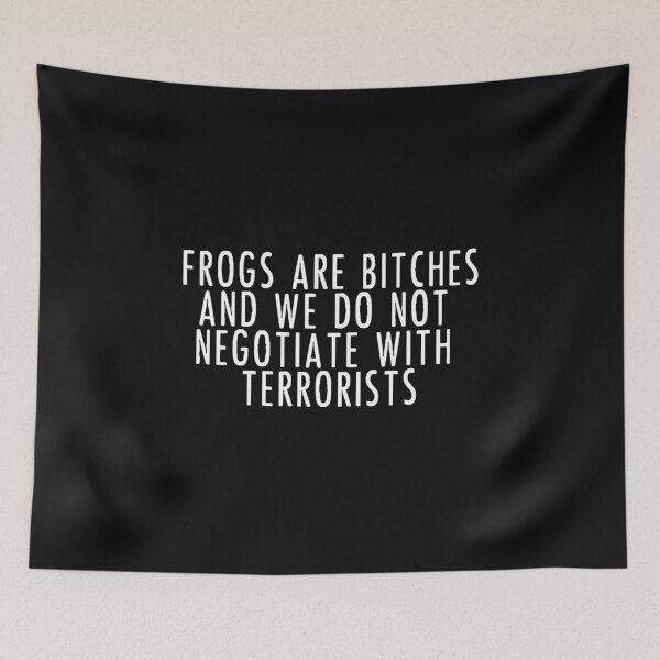 Item preview, Frogs Are Bitches And We Do Not Negotiate With Terrorists - The Umbrella Academy designed and sold by SedgeWren.
