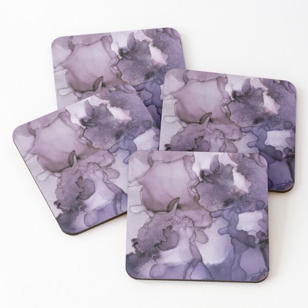 Item preview, Grape Minds Think Alike- Abstract Alcohol Ink Painting designed and sold by True Illustration.