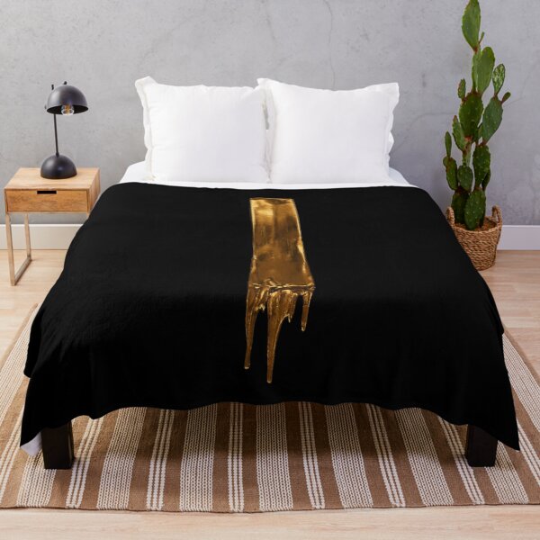 Item preview, Gold Drip On Black Alphabet Letter I designed and sold by MPowerTeez.