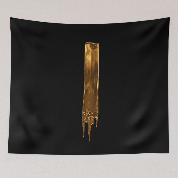 Item preview, Gold Drip On Black Alphabet Letter I designed and sold by MPowerTeez.