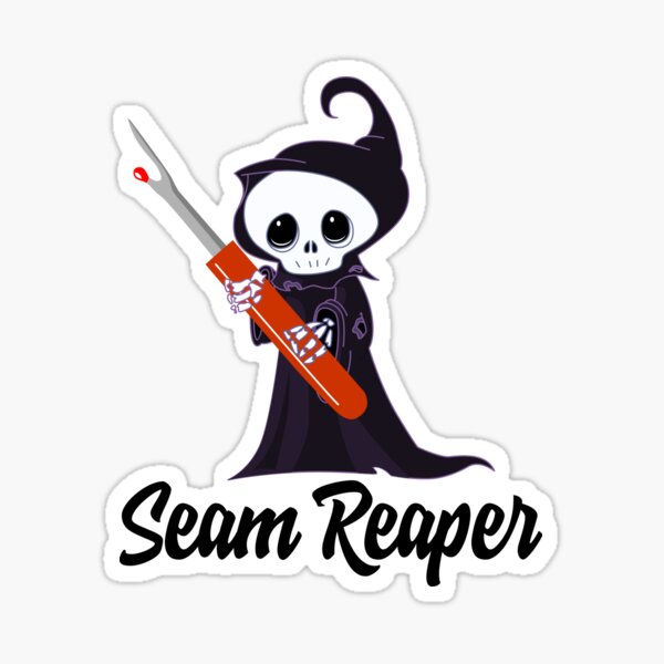 Item preview, Seam Reaper Sewing - Seam Ripper plus Grim Reaper Quilting designed and sold by Black Hills Creative.