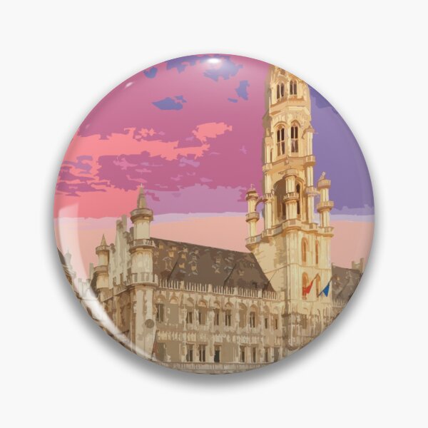 Artikelvorschau, Grand Place Brüssel Illustration entworfen und verkauft von Firandi.