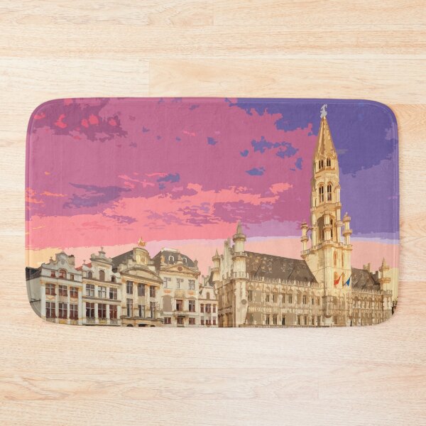 Item preview, Grand Place Brussels illustration designed and sold by Firandi.